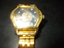 Ice Time Men's Genuine Diamond 5ATM Water Resistant Watch