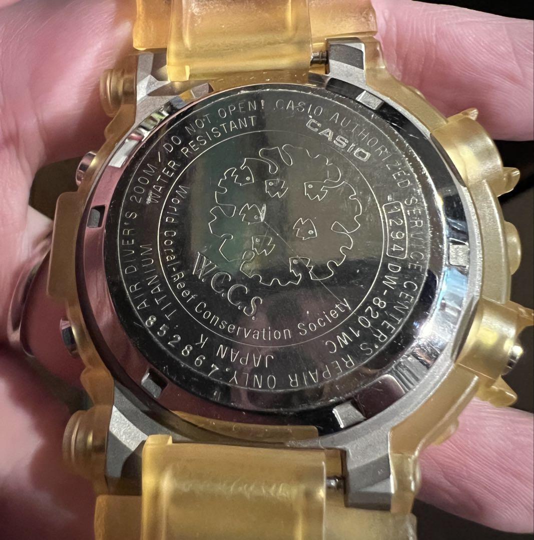 G-Shock Frogman DW-8201WC Skeleton Yellow, Used, Minor Wear G123 