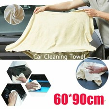 Leather Car Washing Towel Absorbent Drying Shammy Cleaning Cloth Natural Chamois