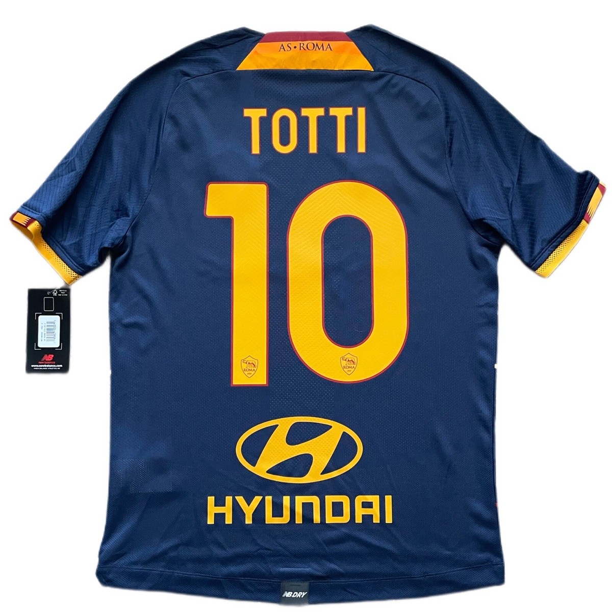 2021/22 AS Roma Fourth Jersey #10 Totti Small New Balance