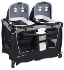Baby Trend Retreat Twin Nursery Center w/ 2 Bassinets & Changing Table
