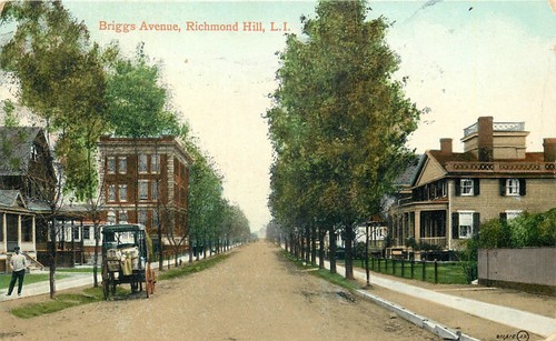 RICHMOND HILL QUEENS NEW YORK BRIGGS AVENUE 1910 POSTCARD