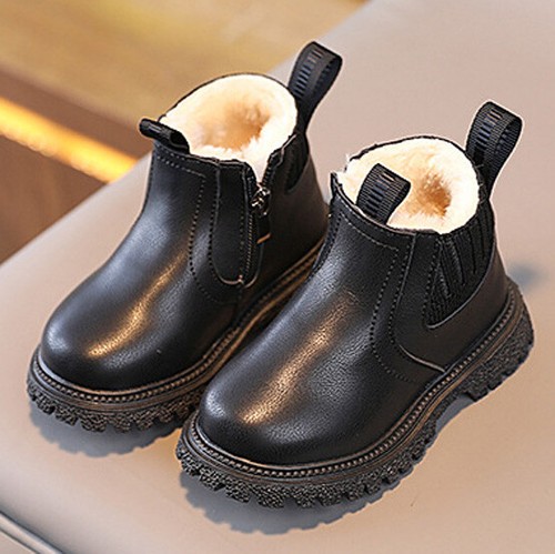 New Baby Infant Kids Boys Girls Casual Flats Winter Warm Flats Ankle Short Boots - Picture 15 of 25