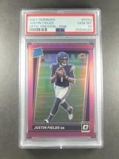 2021 Donruss OPTIC PREVIEW PINK  JUSTIN FIELDS  RC ROOKIE  PSA 10 🔥