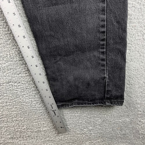 Levis 502 Jeans Herren 42x32 Schwarz Straight Leg Mid Rise Denim Stretch - Bild 5 von 13