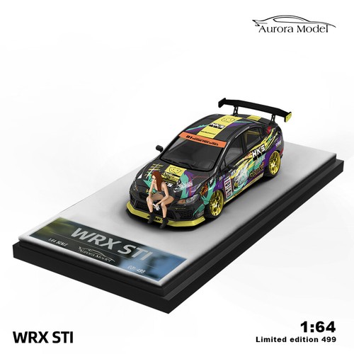 Aurora 1:64 Metal Model Car Subaru WRX STI Sport Simulation Vehicle Collection - Picture 6 of 13