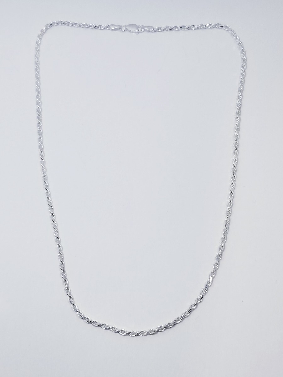 アクセサリー Silver chain long necklace Long Link Necklace with Sterling Silver Chain | HEIDIJHALE