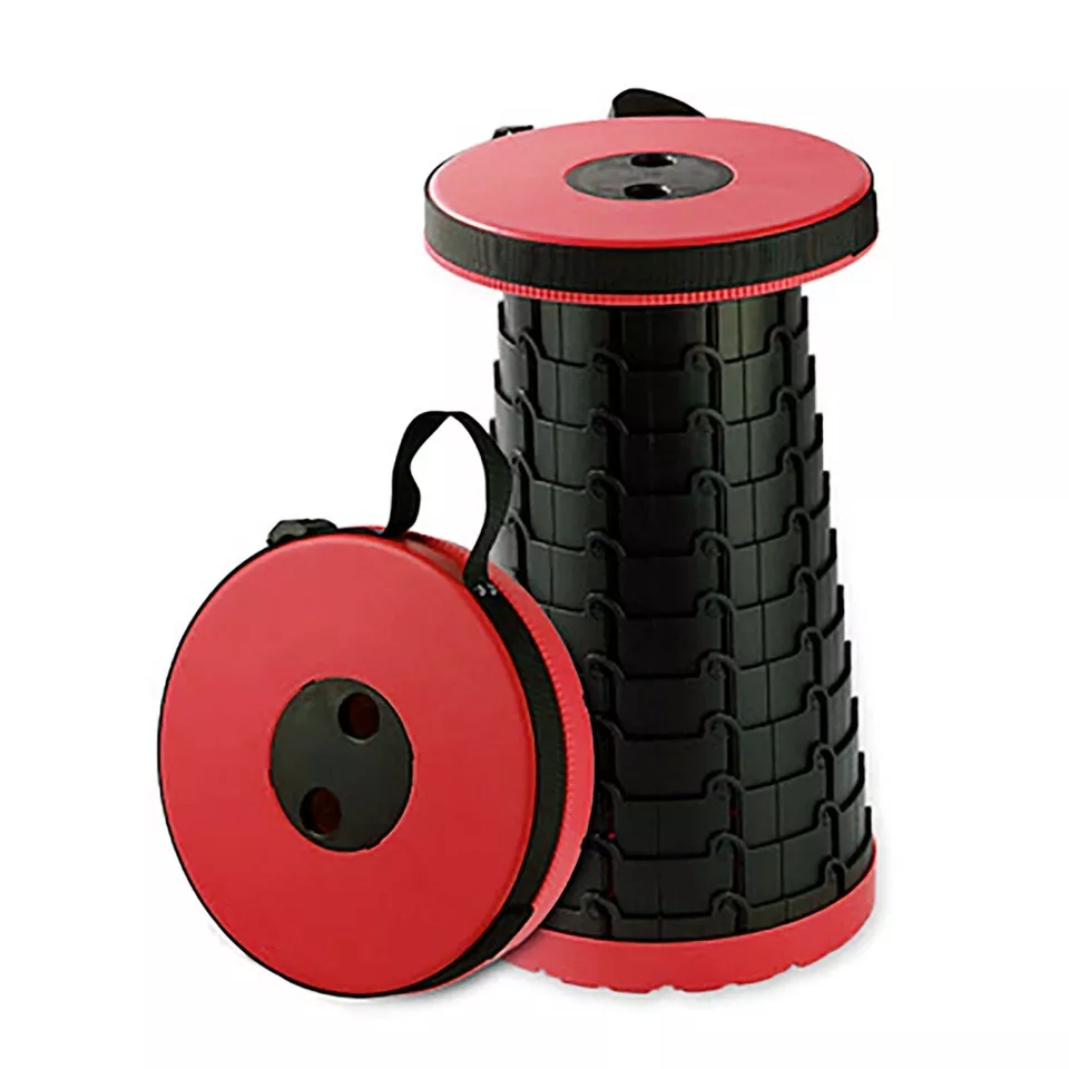 Tragbarer Klappstuhl höhenverstellbar Teleskop Hocker für Camping Angeln Outdoor - Bild 4 von 4