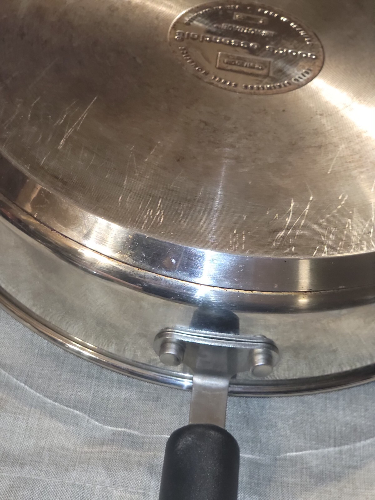 Cooks Essentials 12 in Covered Stainless Steel Everyday Pan Skillet