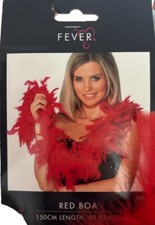 Fever  Fancy Dress Feather Boa Red Hen Party Boa 150cm 50g New