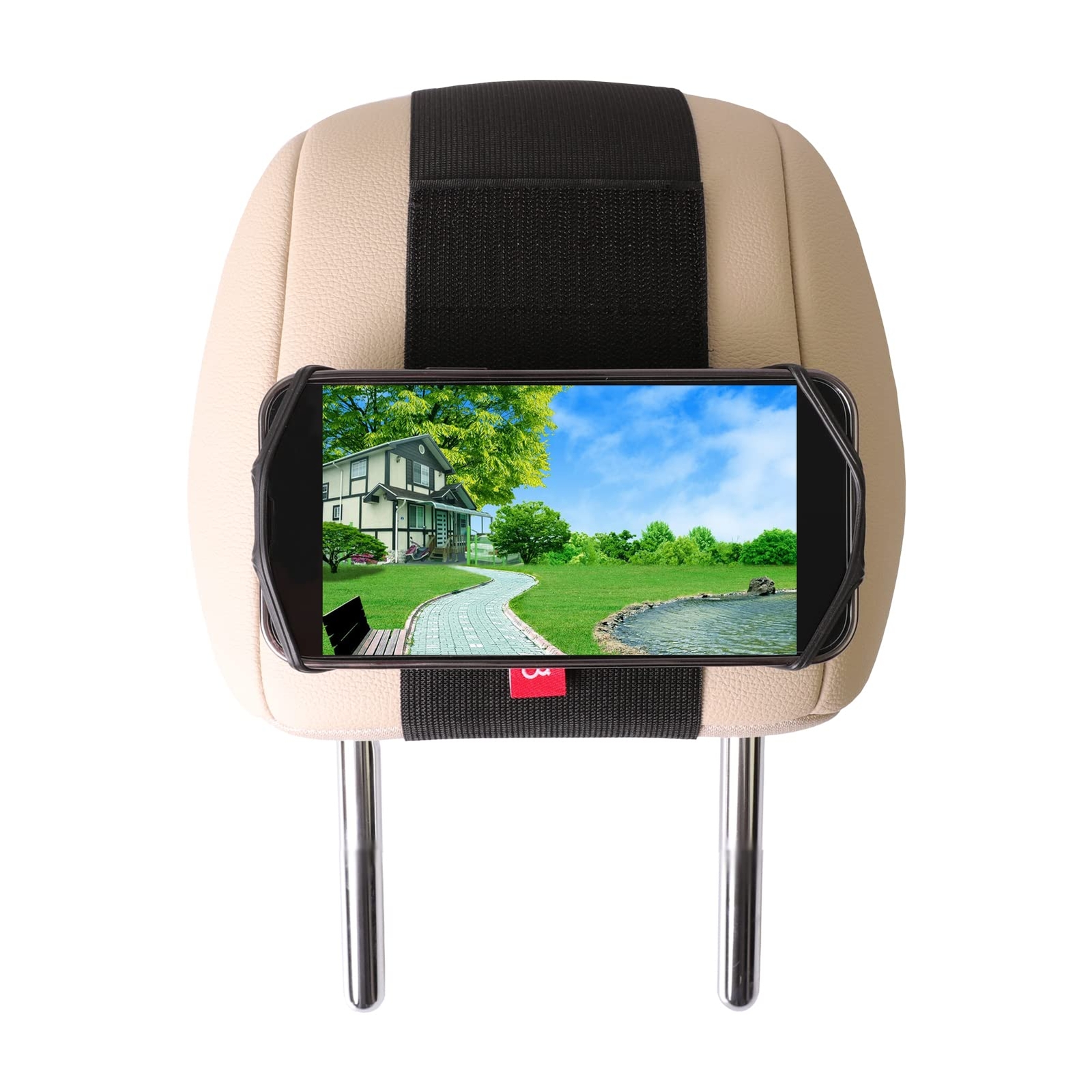 Car Headrest Phone Mount for Kids - Back Seat Holder for Road Trips  -image