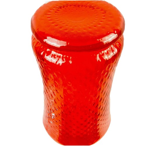 Vintage Red Cased Optic Glass Vase 14.5” - Picture 9 of 9