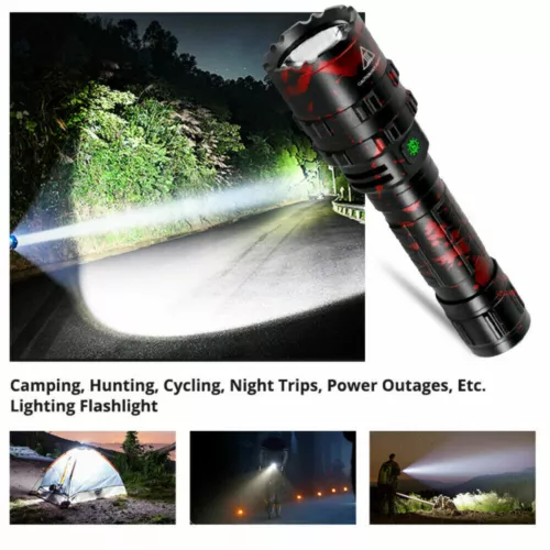 2000000 Lúmenes Linterna COB LED USB 5000 Metros Antorcha Táctica Luz de Trabajo - Imagen 3 de 12