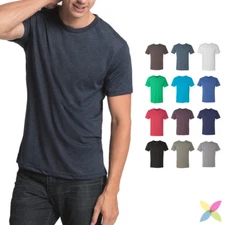 Next Level Mens Tri Blend Crew Tee Fine Jersey Soft & Stretchy T-Shirt  6010