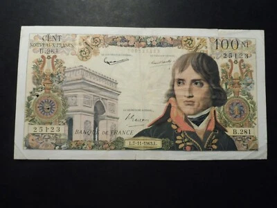 BILLET 100 FRS BONAPARTE 07/11/1963 TB+ / A COLLECTIONNER - Photo 1/2