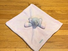 Blankets Beyond Gray Elephant Pink Security Blanket/Lovey
