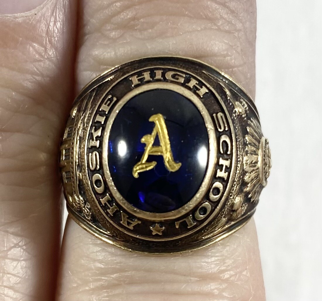 Vintage 1962 10K Gold Ahoskie High School Ring 9.2 Grams Size 6 eBay