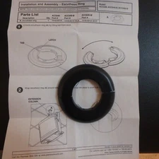 Peerless Escutcheon Ring Black 4" OD 2" ID