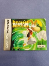 Rayman Advance 2001, Nintendo GBA Manual / Instruction Booklet