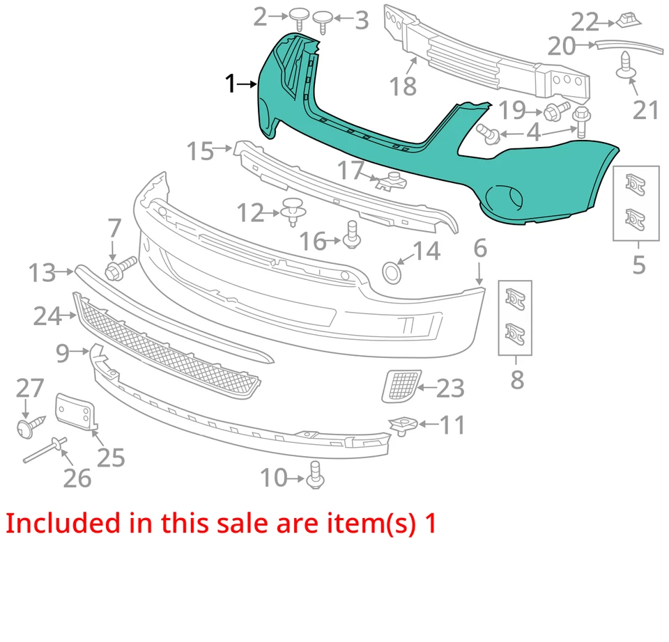 (LOCAL PICKUP ONLY) 07 08 09 10 11 12 GMC ACADIA Front Bumper Assy. - Изображение 3 из 4