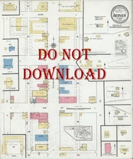 1919  Very Detailed COPY City Map  Beaver  Oklahoma Perfect for researchers