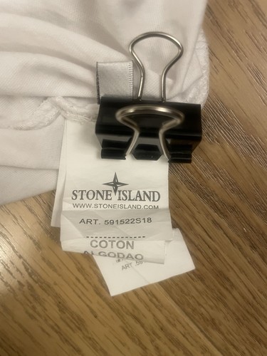 Stone Island long sleeve T shirt White - Size Large. - Picture 8 of 9