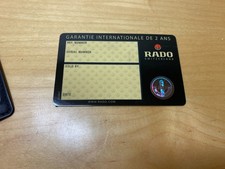 Rado - International Garantie International - Ohne Seal Not Sealed