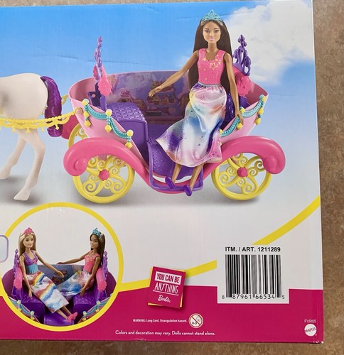 Barbie Dreamtopia Sweetville Carriage And Princesses New - Picture 11 of 11