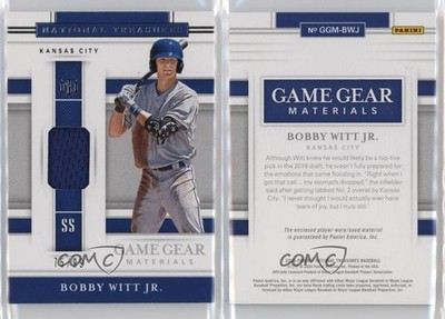 2020 Panini National Treasures - Game Gear Materials Bobby Witt Jr