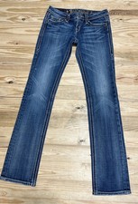 ROCK REVIVAL Cecilia Straight Jeans SIZE 28 Woman  s Pants Blue