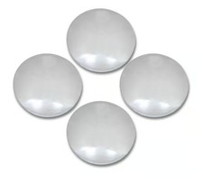 Mr. Gasket Set Of 4 Chrome Steel 10-18 Inch I.d. Baby Moon Hub Caps 4580