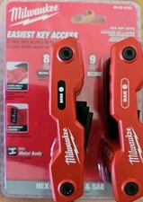 Milwaukee  SAE & Metric Folding Hex Key Set w/Easiest Key Access 48-22-2183, New