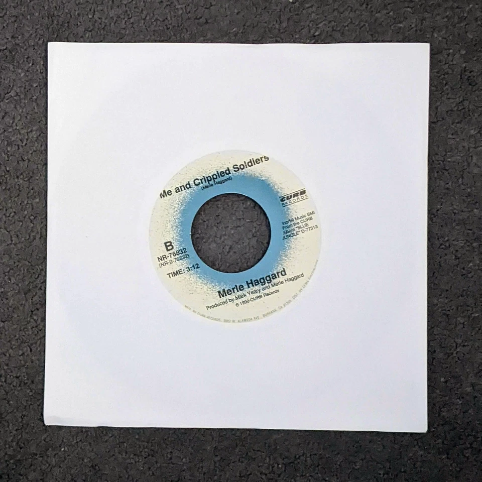 Merle Haggard When It Rains It Pours 7" Vinyl 1990 Epic Records 45rpm Country US - Image 2 of 4