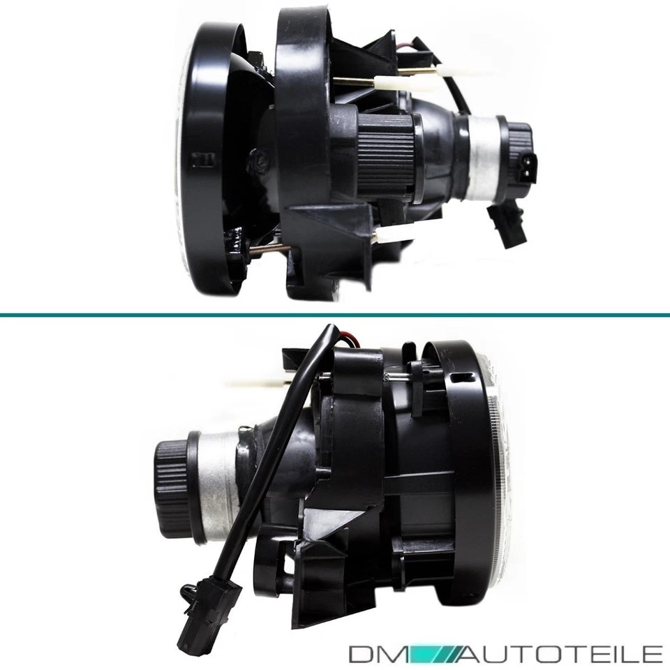 2x Fadenkreuz Scheinwerfer Schwarz H1/H1 DE Hella Look für BMW E30 3er 82-94 - Bild 3 von 4