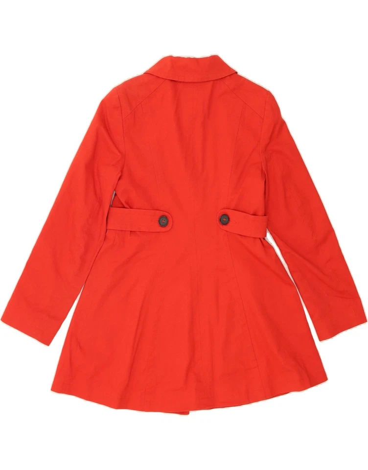 Trench coat feminino OASIS Reino Unido 12 algodão vermelho médio AS01 - Imagem 2 de 3