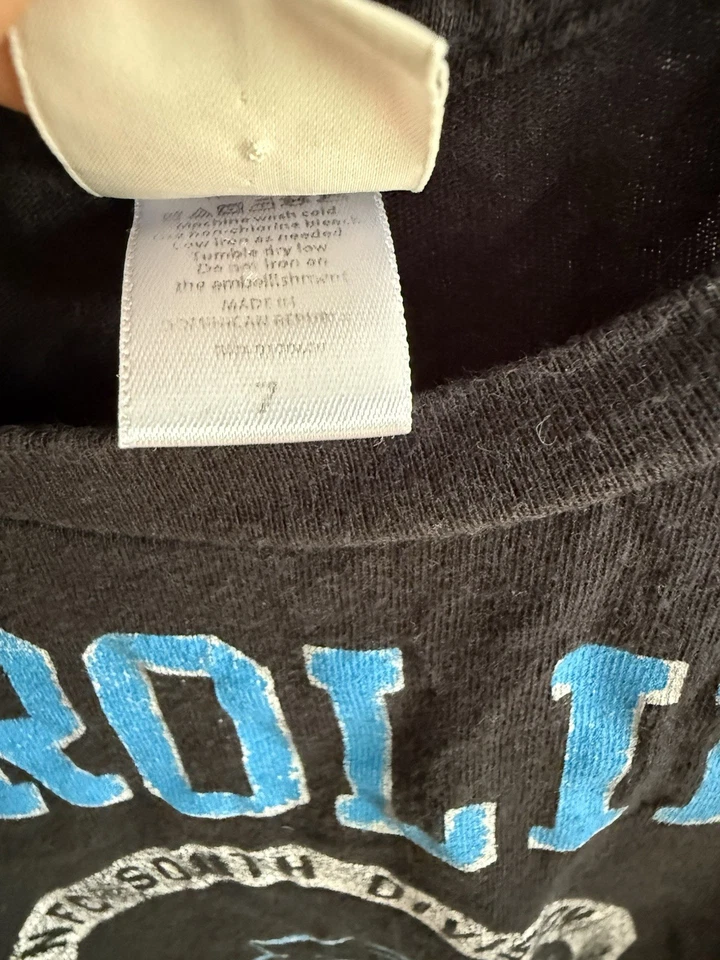 Camiseta Carolina Panthers masculina junk food tamanho 7 - Imagem 3 de 4