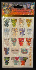 Deddy Bears - Stickers - 4 Sheet Pack - 2 Sheets with Halo & 2 Without