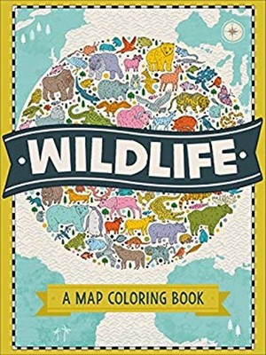 Wildlife: A Map Coloring Book Paperback