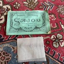 SAJOU PARIS LEAFLET BOOKLET Embroidery Drawings ALBUM No. 451 late 19th century ABE RARE!