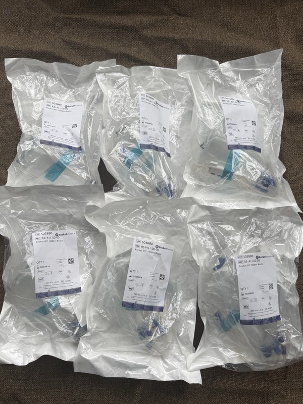 Lot Of 6 Rocket Medical R51411 IPC 1000ml Drainage Bottle & Dressing 8/24/26 S-4