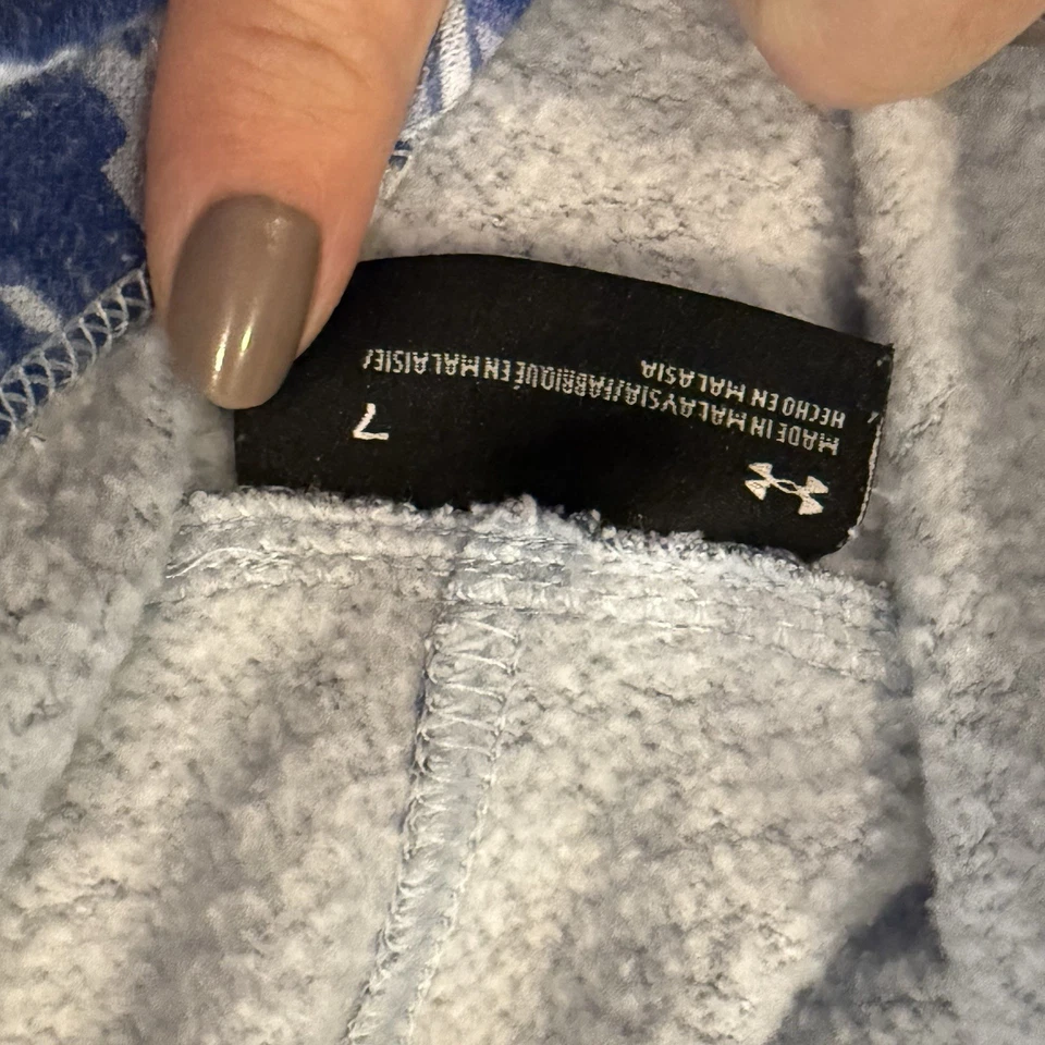 Under Armour Hoodies Boys Lot Of 2 Size 7 Blue Grey Camouflage - Image 2 of 4