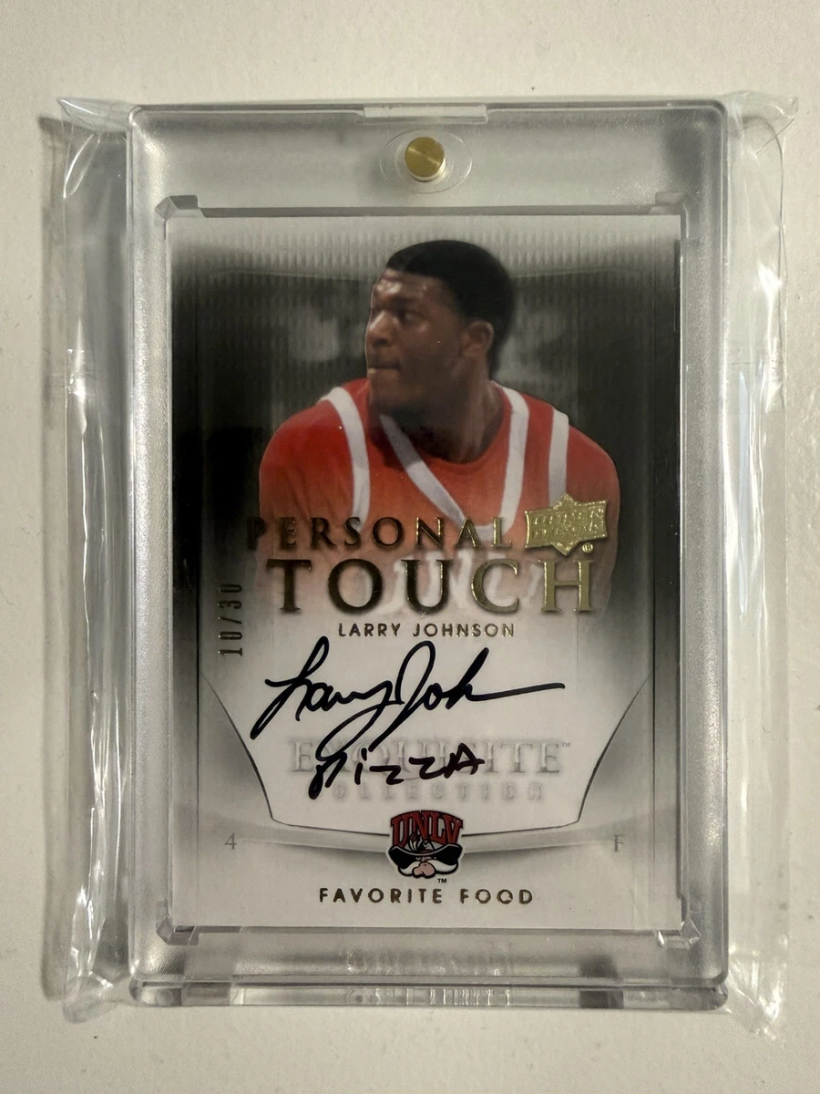 その他 LARRY JOHNSON auto Larry Johnson Autographed Trading Cards, Signed Larry Johnson