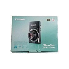 Canon PowerShot ELPH150 IS 20.0MP Digital Camera Blue 10x Optical Zoom box etc