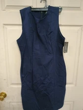 LIVERPOOL Los Angeles Short Sleeve Sheath Dress Womens Sz 8 Cadet Blue,  183