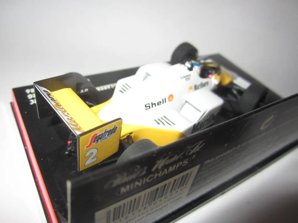 PMA Minichamps 1/43 McLaren MP4/2C 1986 Portugal GP #2 Keke Rosberg Amarillo Foto 4 de 4