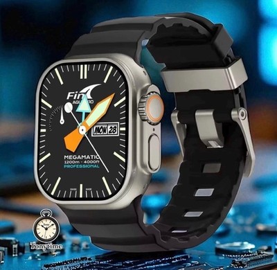 Rugged Silicone Sport Band for Apple Watch: Titanium Buckle 42-49mm Multi