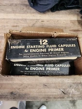 Vintage Engine Starting Fluid Capsules For Engine Primer Lot  Rare!