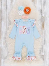 Cute Halloween Boutique Girls Romper
