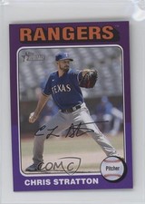2024 Topps Heritage Mini Purple Border 5/15 Chris Stratton #430 08jk
