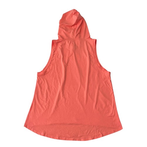 Damen Soho Sport XL pfirsichfarben ärmelloses grafisches Oberteil mit Kapuze Fearless - Bild 1 von 4